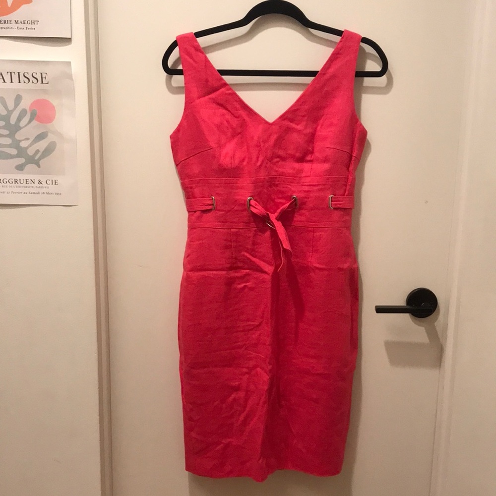 Donna Morgan pink tie dress